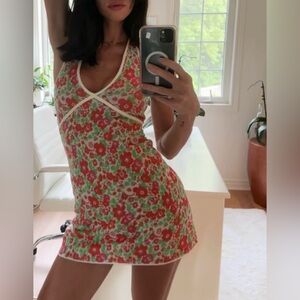 Zara flower Printed Mini dress